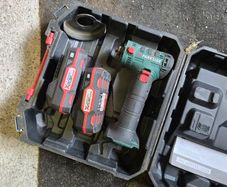 Broken Parkside Cut Off tool and batteries