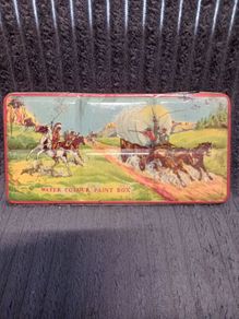 Vintage Tin Paint Box / 1970s