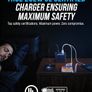 SABRENT 252W Charger - 8-Port USB PD 3.0 with LCD Display, Fast Charging for USB-C & USB-A Devices, Laptops, Phones, Tablets, Gaming Consoles - PPS, Overcharge Protection, Travel-Friendly (AX-8PTC) Image 5