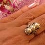 Antique Art Deco 14 Carat White Gold Akoyia Pearl Ring Image 3