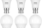 NEW SALE | Bayonet Light Bulb, 9w (60w Equivalent), 2700K Warm White B22 LED Bulbs, 806 Lumen, Non-Dimmable, Pack of 6