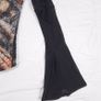 Legatte Jeans Vintage Y2K Grunge Brown Black Abstract Sheer Mesh Flared Sleeve Button Up Shirt Top 14UK/42EU Image 8