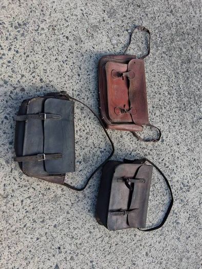 3 X  Quality Vintage Leather Satchels