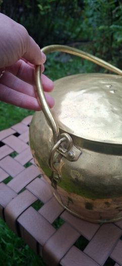 Antique Brass Pot