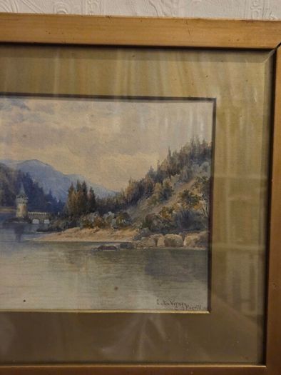 1911 Watercolour of Lake Verney - Signed