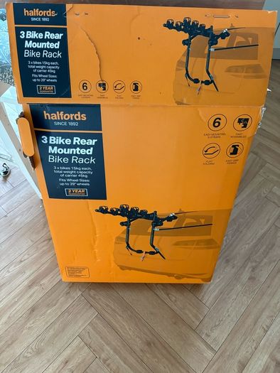 halfords 3 bike rack