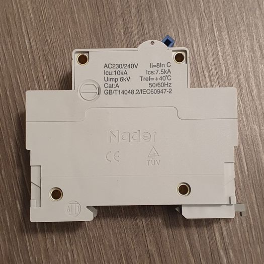 NADER DIN Rail Mount High Current Circuit Breaker 125 A MCB
