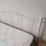 Fleur cream metal bedrame & new matress Image 4