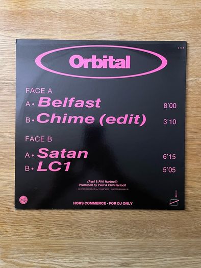 Orbital - Special Rave (Maxi 45) - 12" Vinyl DJ Promo - 1991 FFRR Records - France Release