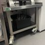 Stainless Steel Catering Prep Table on Castors,65 x 62 x 57cm Image 3