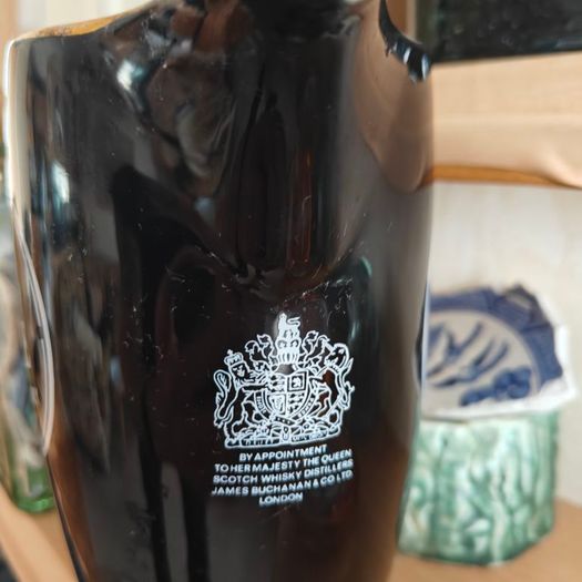 Black and White Scotch Whisky water jug, Whiskey collectable, UK Wade made