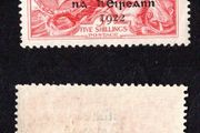1922 Ireland 5s Rose red Overprint Stamp by Dollard Mint Never Hinged (MNH)