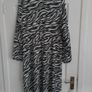 Dress/Zebra Print Long Sleeve Crinkle Midi Dress. ..  Price Drop Image 2