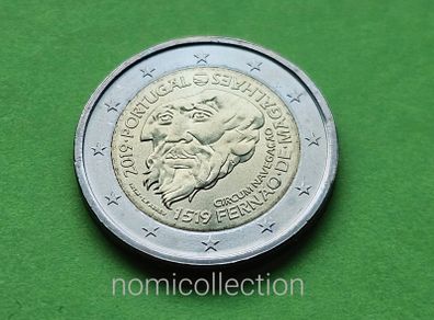 Portugal 2019 year Uncirculated 2 Euro coin.