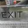 3 Exit metal signs, new, D18 Image 2