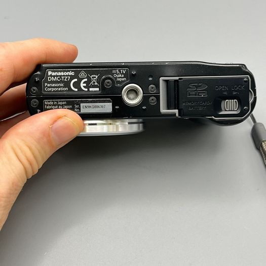 Panasonic Lumix DMC-TZ7 10.1MP Digital Camera Black with Silver Lens