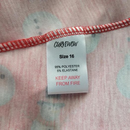 CurveWow red Xmas dress, Size 16, BNWT