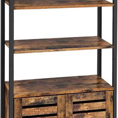 _Bookcase with 3 Shelves, Industrial Design