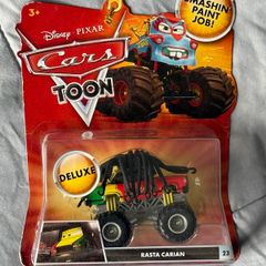 Disney Pixar Cars Toon Mattel Deluxe #23 Rasta Carian Monster Truck Mater NIB