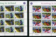 2002 Ireland 75th Anniversary of Irish Scouting Commemorative Stamps Sheetlets Plate 1A1A1A1A Mint Never Hinged (MNH)