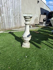 stone garden pedestal