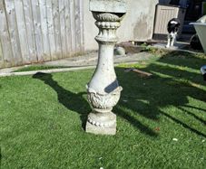 stone garden pedestal