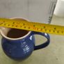 Vintage stoneware Le Creuset blue pitcher- France Image 3