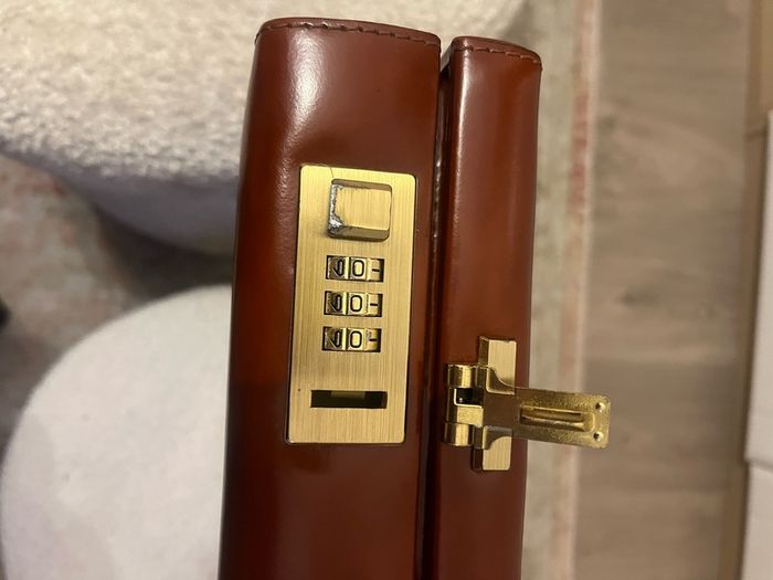 Pratesi leather suitcase