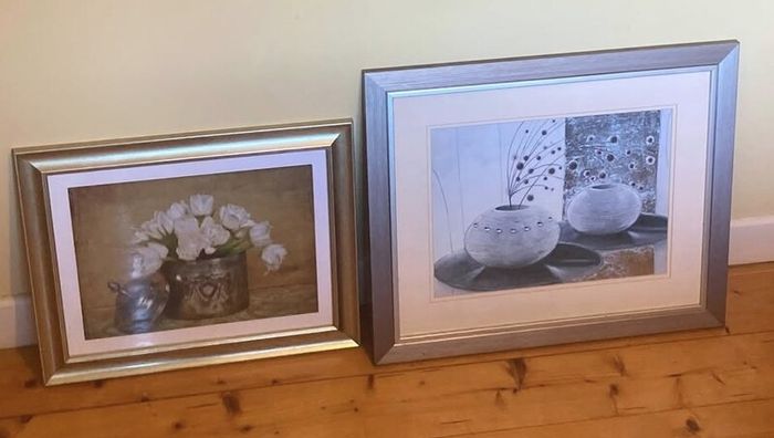 Set of Two Picture Frames / Wall Art