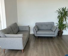 Zinc DFS Sofa Set (3 Seater + Cuddler)