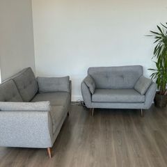 Zinc DFS Sofa Set (3 Seater + Cuddler)