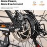 U1 Electric Mountain Bike, 26''/29'' Electric Bicycle Commute E-bike with 36V 13Ah Removable Battery, LED Display, Dual Disk Brake, 21 Speed, MTB for Teenagers and Adults Image 4