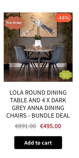 kitchen table and chairs
