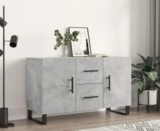 Sideboard Concrete Grey 100x36x60 cm Engineered Wood
