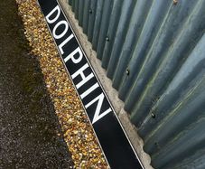 Dolphin Enamel Sign
