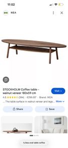 oval coffee table