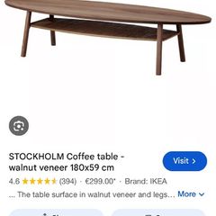 oval coffee table