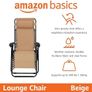 Zero Gravity Relaxing Chair, Lightweight, 112 D x 65 W x 154 H cm, Beige Image 5