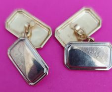 9 Ct Gold Cuff Links 2.9g