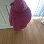 Girls Pink Heavy Jacket 11-12 XL Image 4