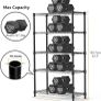 1250 lbs Storage Shelving Utility Shelving Unit 5-Tier Utility Shelving Unit Steel Organizer Wire Rack for Home,Kitchen,Office 35 x 60 x 158.7 cm Image 5