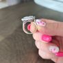 Sterling silver ring size N Image 3