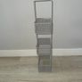 Dunnes Stores 3-Tier Metal Storage Caddy with Decorative Baskets in Grey Image 4