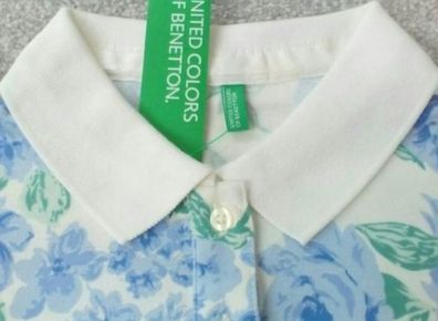 BNWT Ladies Benetton Polo Top / Tennis / Golf Tshirt