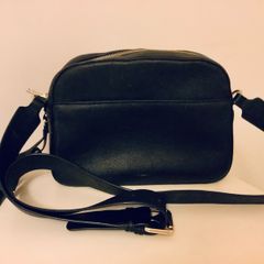 Uterque Black Leather Crossbody Bag Tassel Detail Excellent Condition