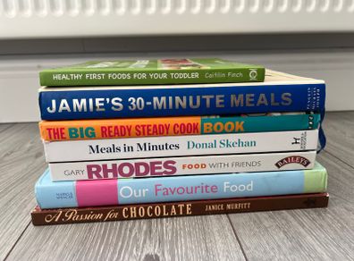 Recipe Books x7 including Jamie Oliver