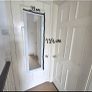 Over The Door Mirror 39cm x 139cm - White Image 3