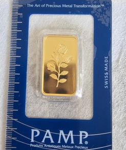Pamp Suisse 20g Rosa Gold Bar 999.9 Fibe Gold Brand New Collector Item