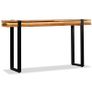 Console Table Solid Reclaimed Wood Adjustable Image 9