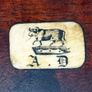 Antique Stately Home Wooden Crested Box Image 2